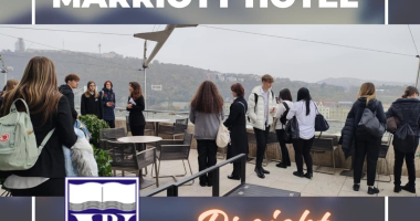  Turisztika szakirányos tanulóink a Marriott Hotelben