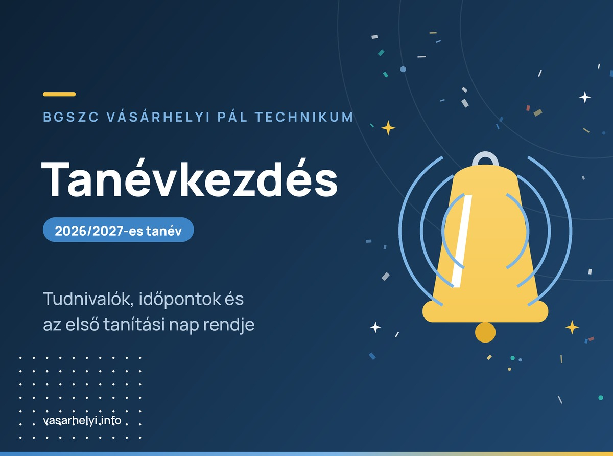 Tanévkezdés a BGSZC Vásárhelyi Pál Technikumban