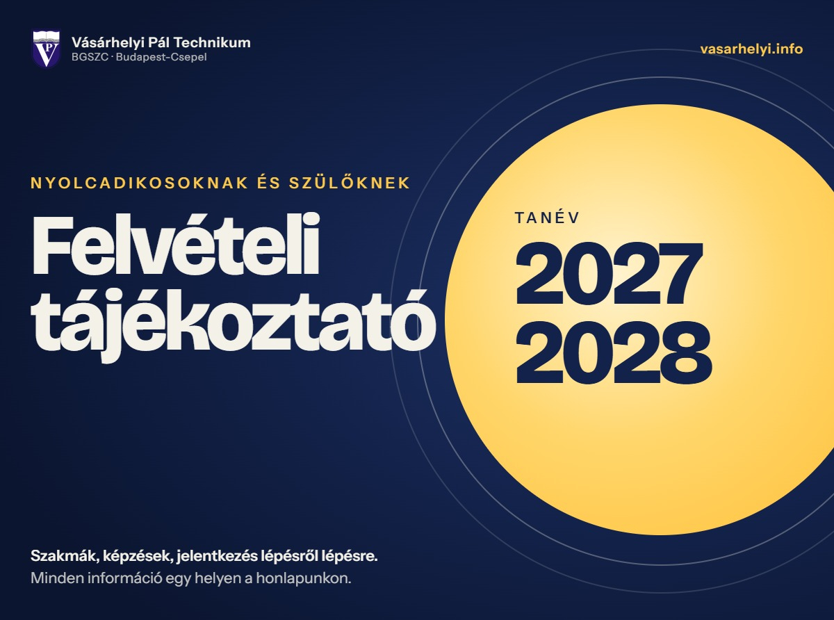 Felvételi tájékoztató